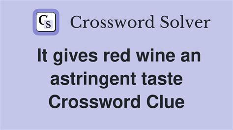 taste crossword clue.